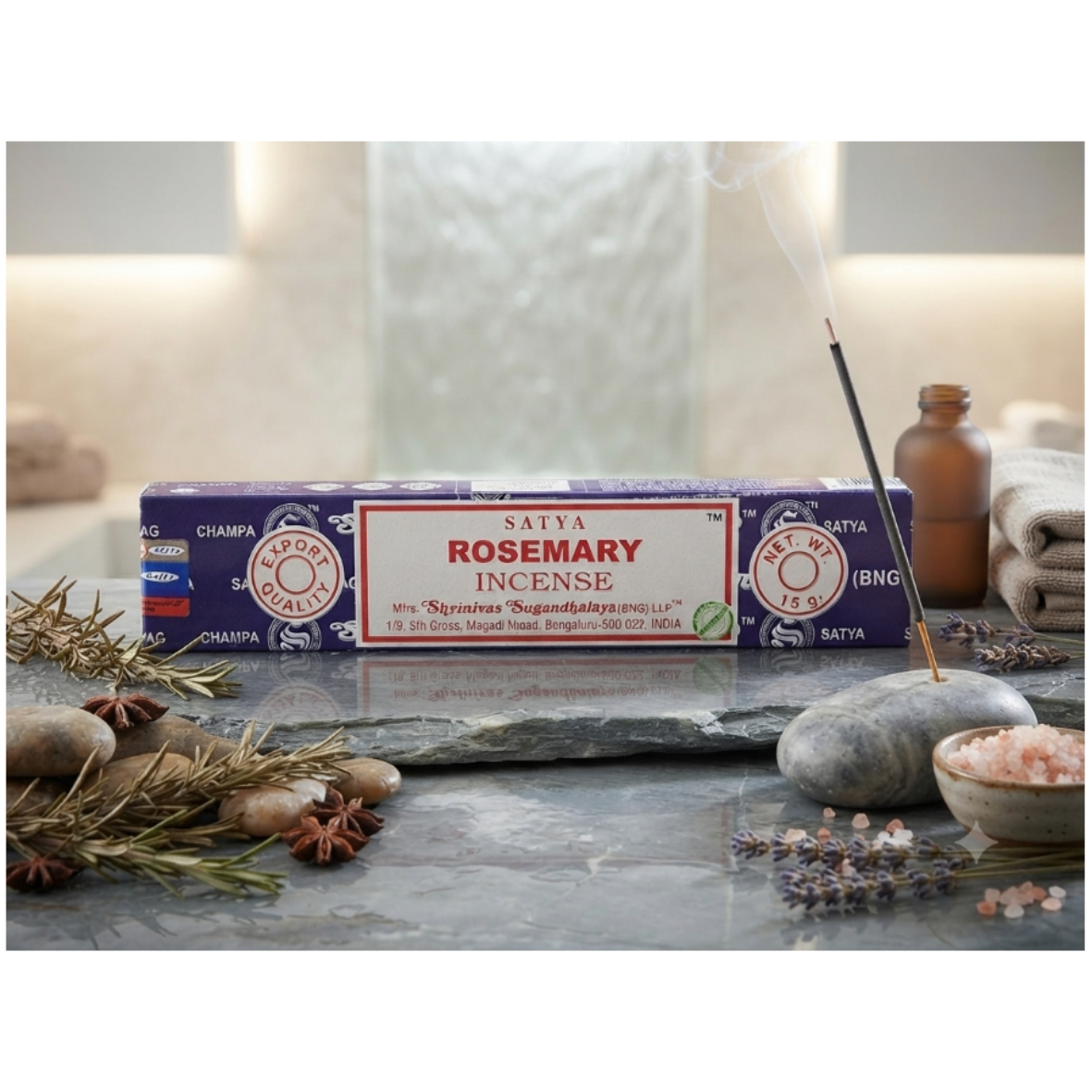 SATYA ROSEMARY INCENSE STICKS