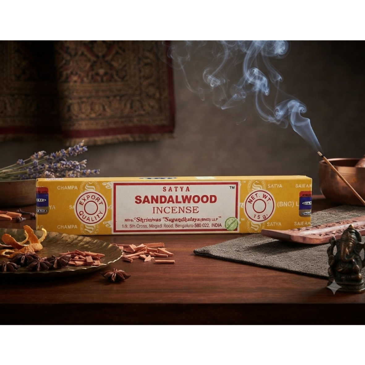 SATYA SANDALWOOD INCENSE STICKS