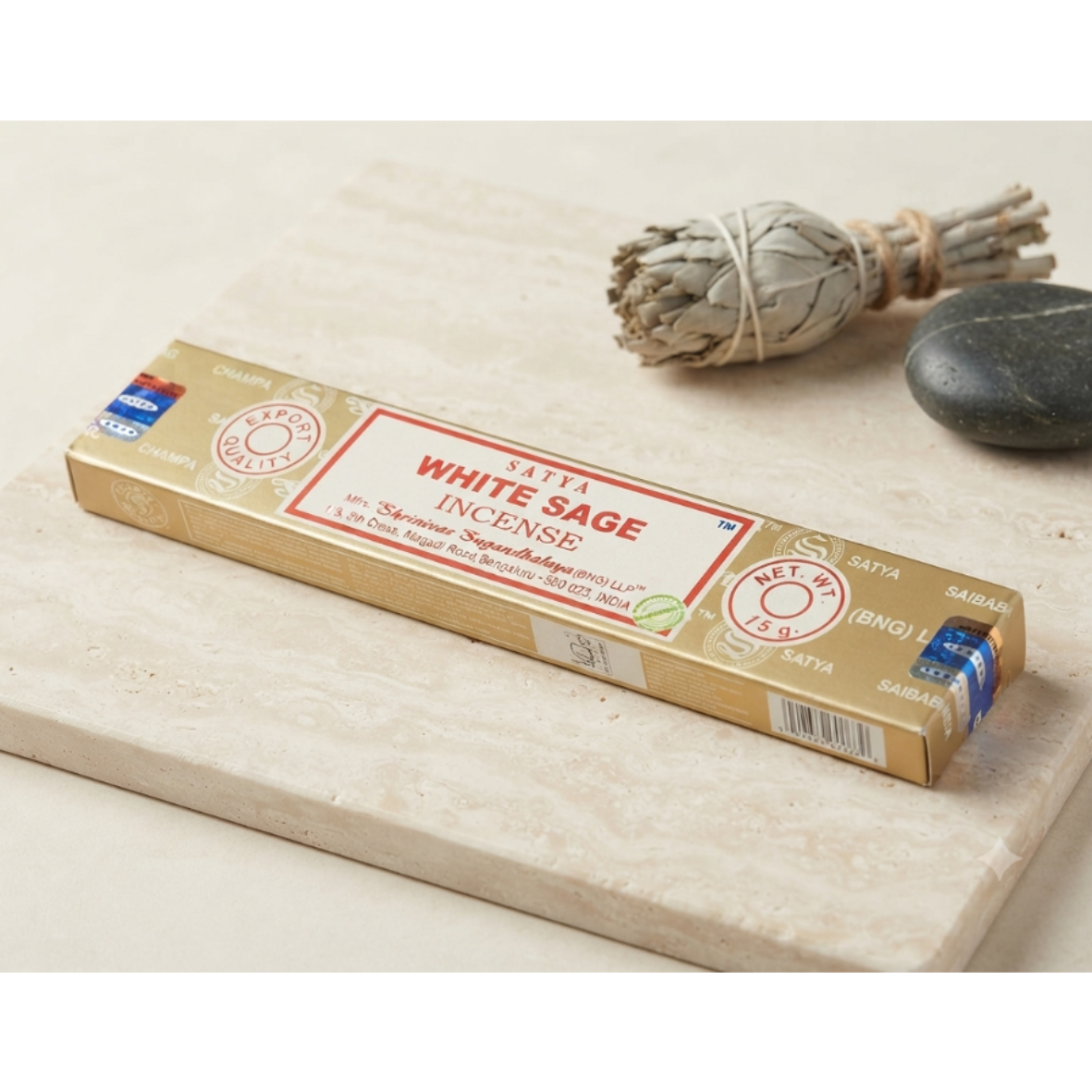 SATYA WHITE SAGE INCENSE STICKS