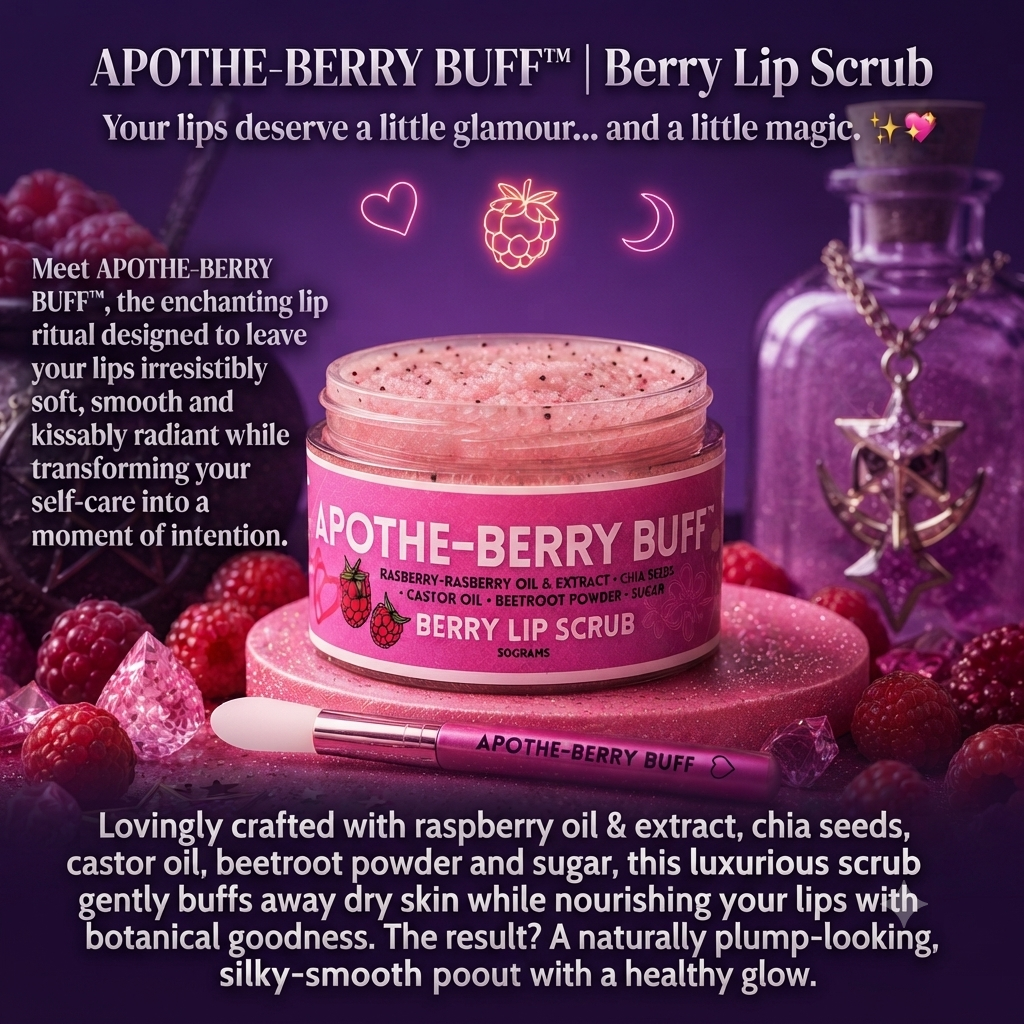 APOTHE-BERRY BUFF - Berry Lip Scrub & Brush