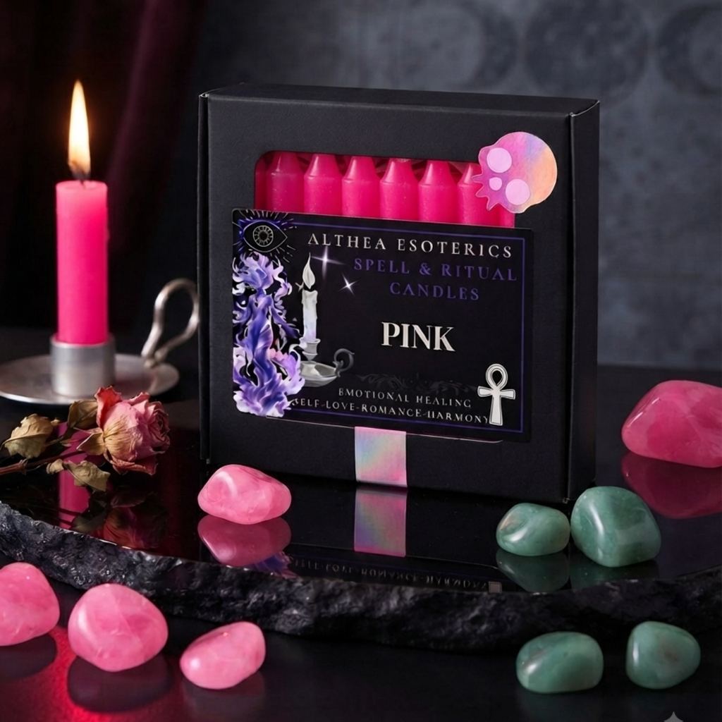 PINK SPELL CANDLES - 10 Pack