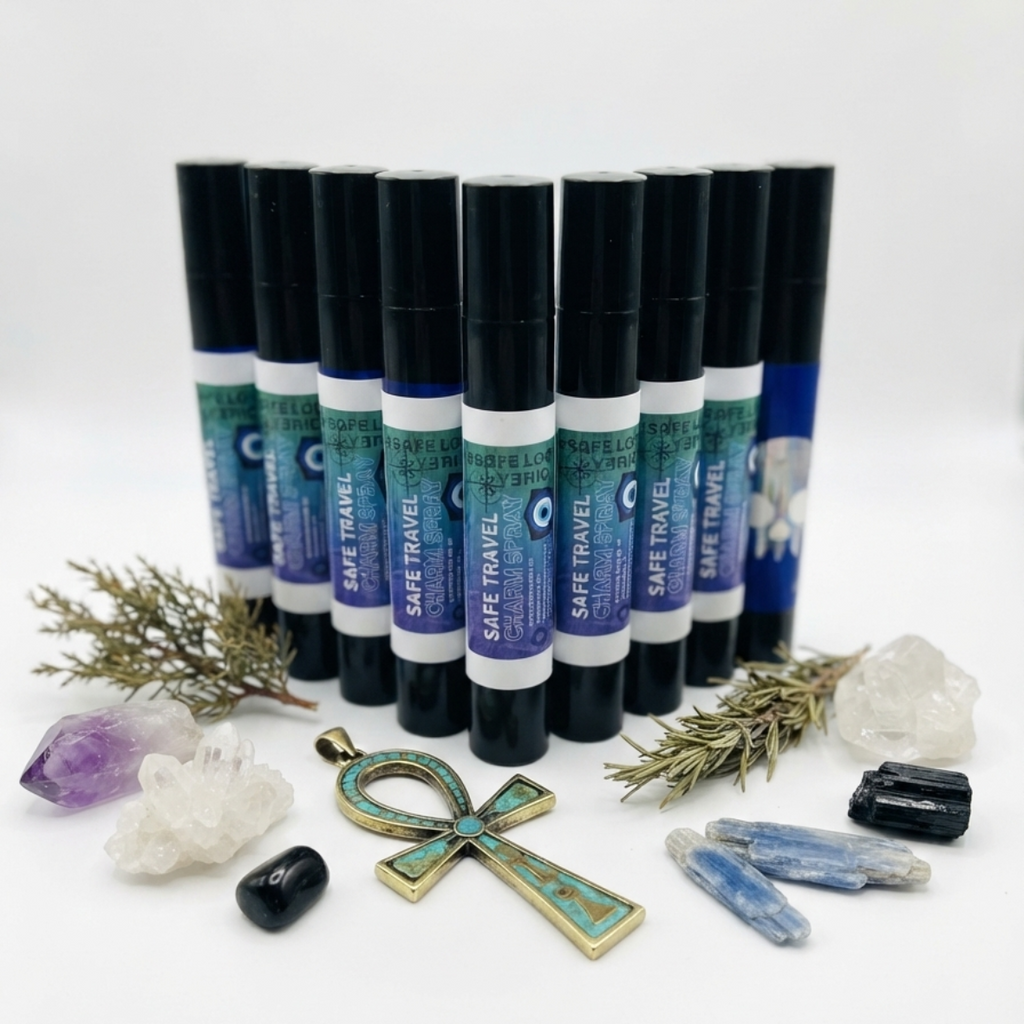 SAFE TRAVEL - Pocket Spritzer & Charm