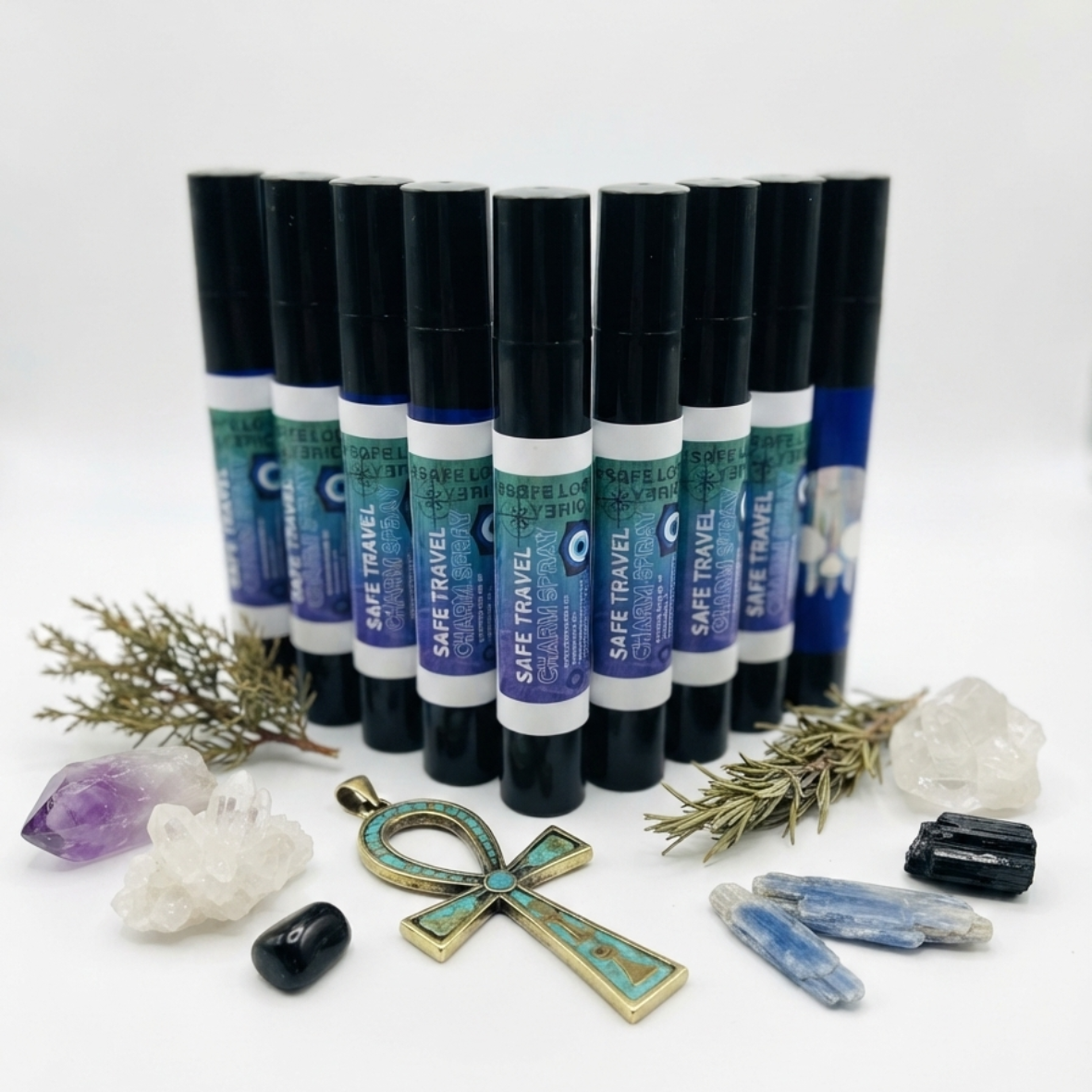 SAFE TRAVEL - Pocket Spritzer & Charm