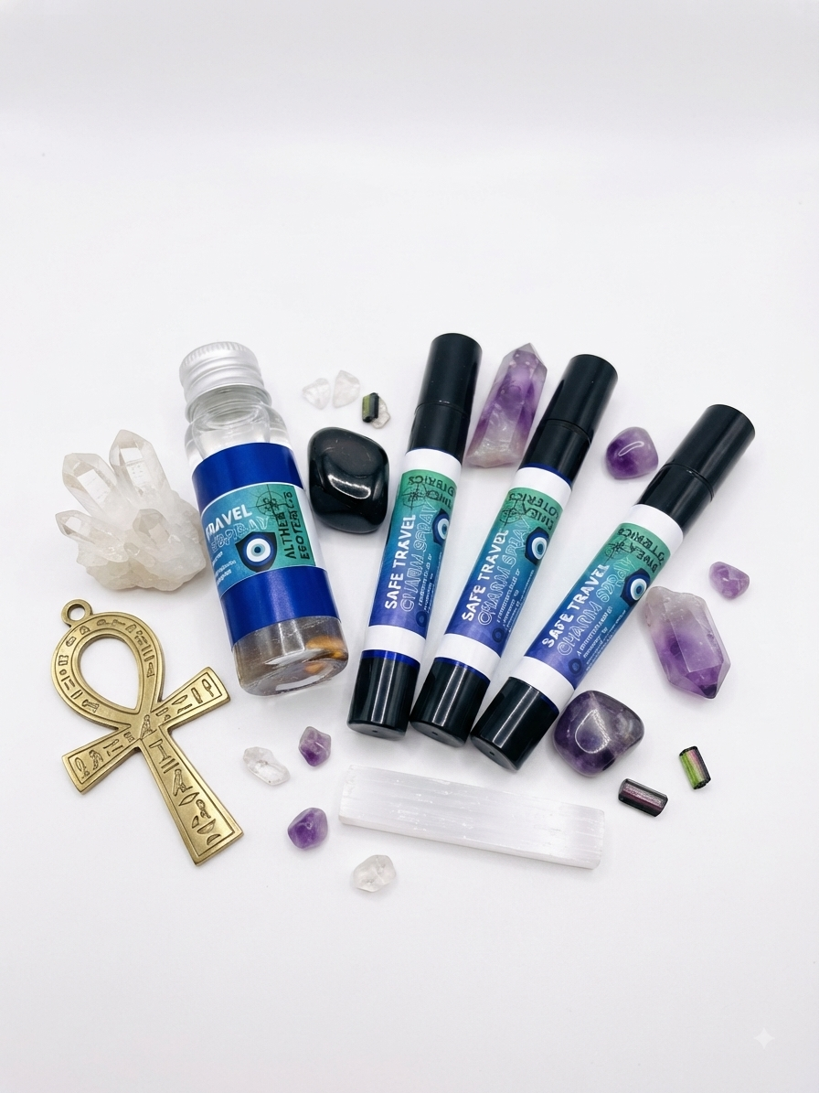 SAFE TRAVEL - Pocket Spritzer & Charm