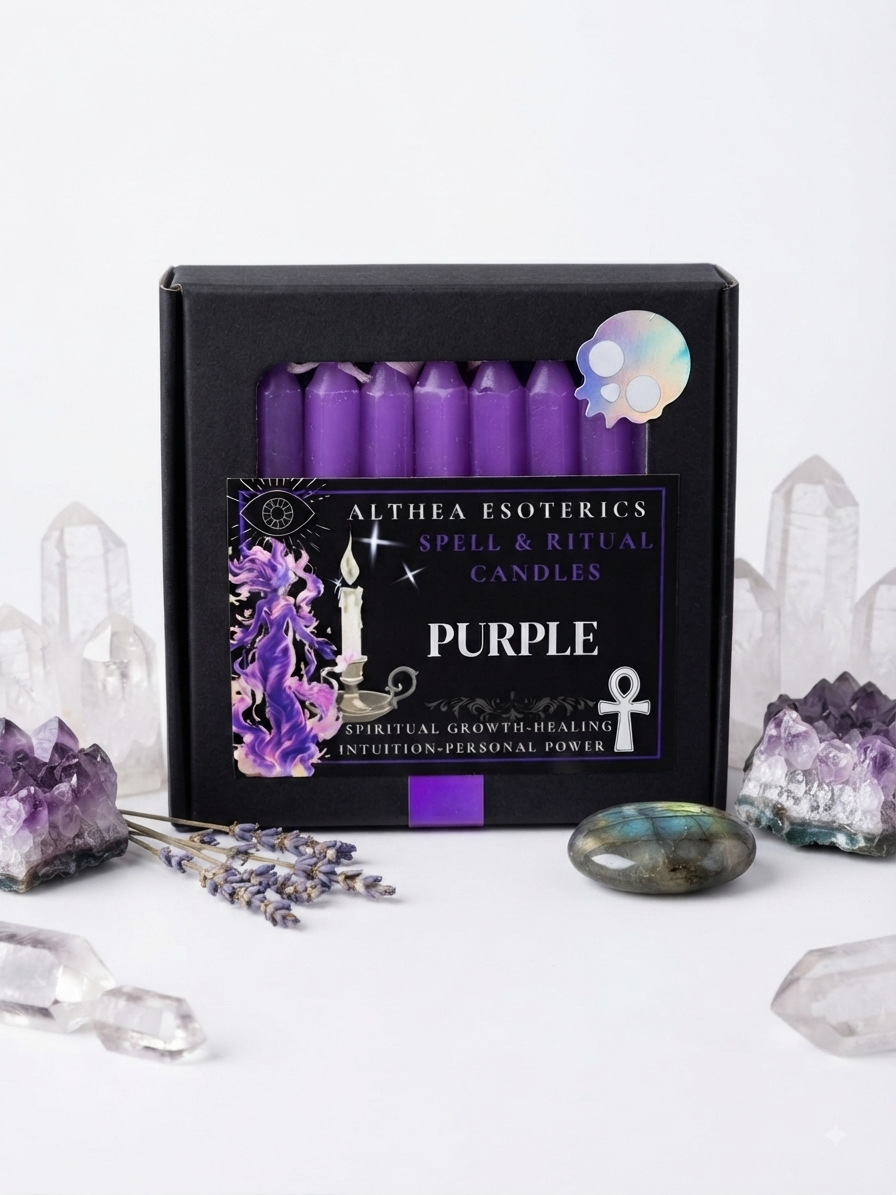 PURPLE SPELL CANDLES - 10 Pack