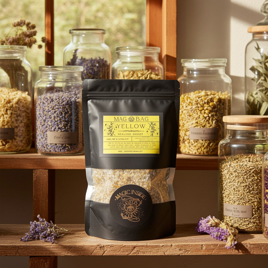 YELLOW MAG BAG - Cleansing & Healing Sachet